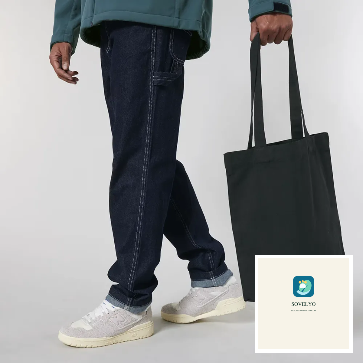 SOVELYO Signature Tote Schwarz